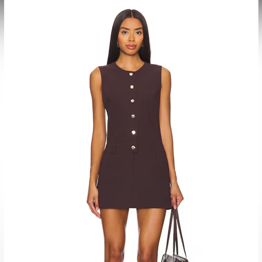 NWT Amanda Uprichard Tori Dress in Cocoa